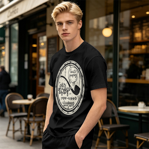 Old Toby Pipe Weed South Farthing Graphic Tee