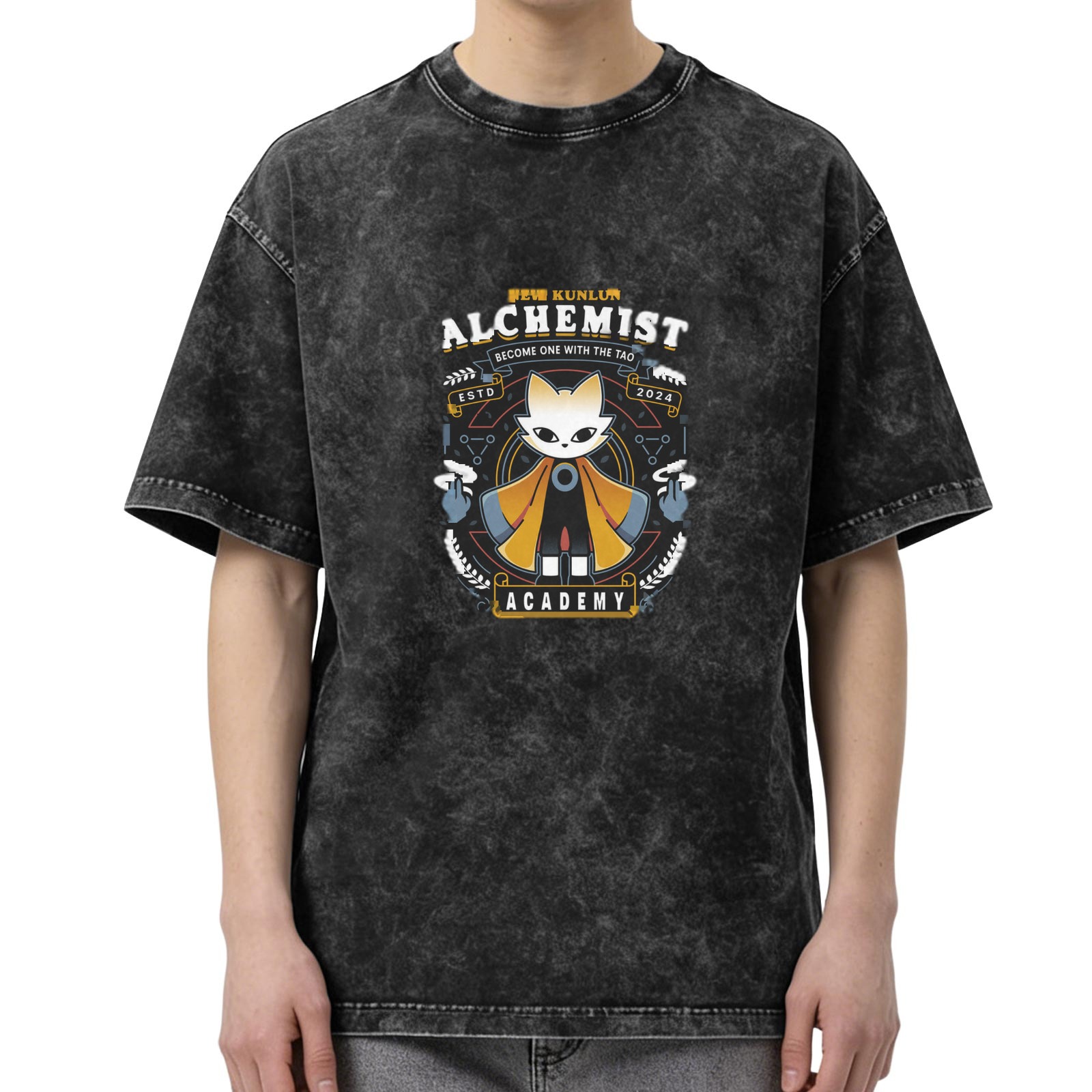 Kunlun Alchemist Academy Graphic Vintage T-Shirt