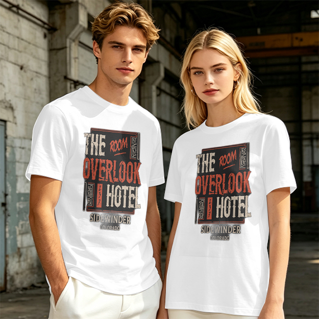 Olive t-shirt with Overlook Hotel Themed Graphic Print