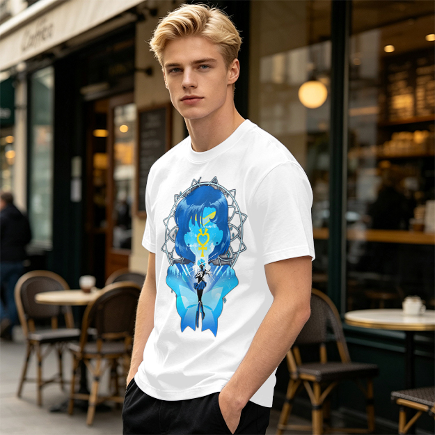 Sailor Mercury Graphic Print Olive T-Shirt