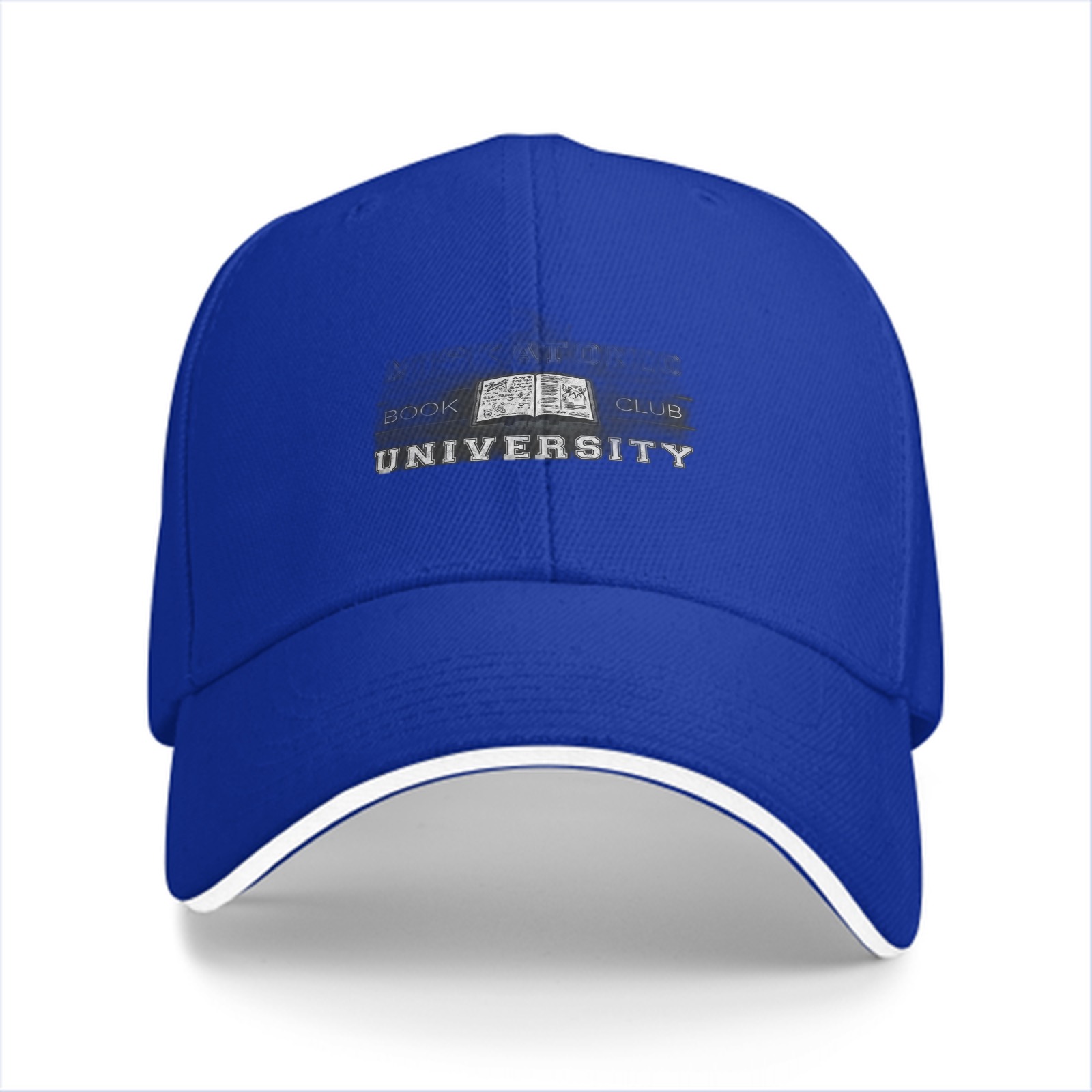 University Book Club Printed Black Baseball Cap