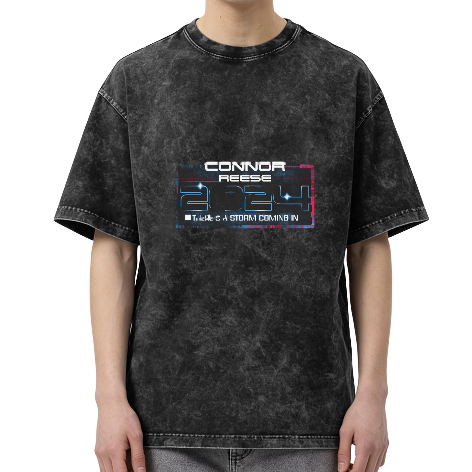 Connor Reese 2024 Storm Coming In Graphic Stonewashed T-Shirt