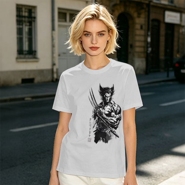 Olive T-Shirt With Wolverine Claw Print