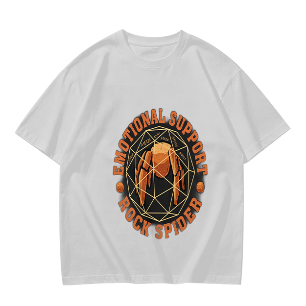 Emotional Support Rock Spider Graphic T-Shirt Design