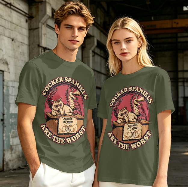 Cocker Spaniels Are The Worst Funny Graphic T-Shirt