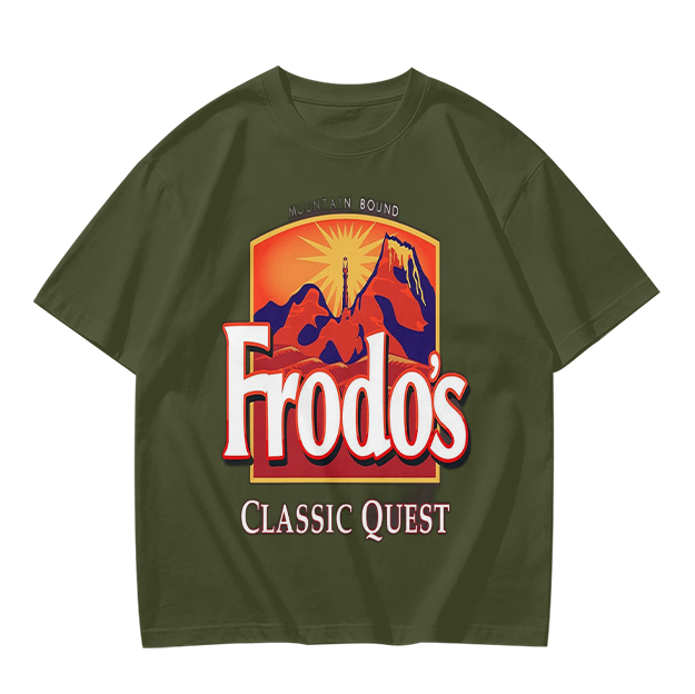 Frodo's Classic Quest Mountain Graphic T-Shirt Print Design