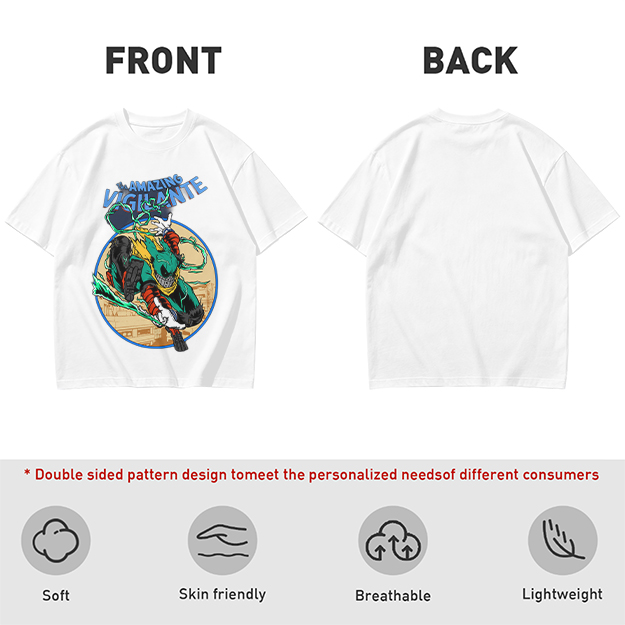 The Amazing Vigilante Graphic Tee Featuring Action Hero Art