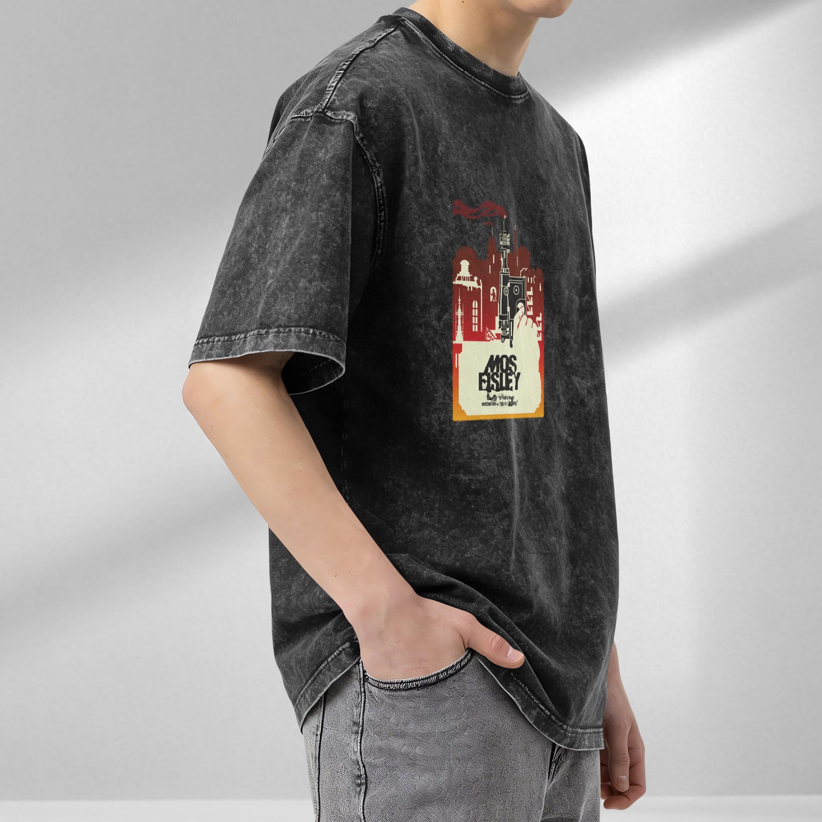 Star Wars Mos Eisley Graphic Acid Wash Oversized T-Shirt