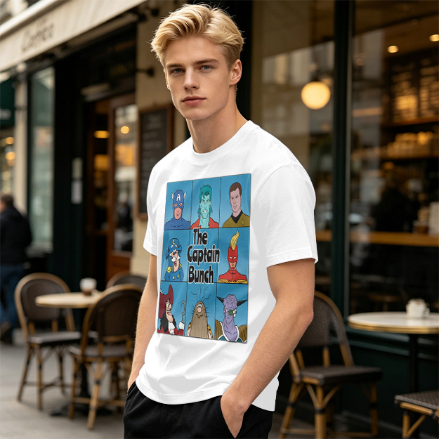 Olive T-Shirt Featuring The Captain Bunch Mashup Artwork