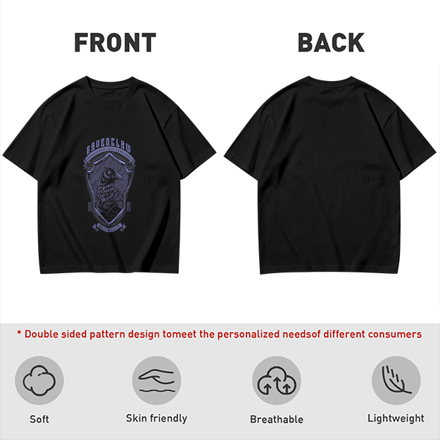 Olive Ravenclaw Crest Graphic T-Shirt