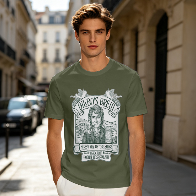 Bilbo's Brew Finest Ale of the Shire Themed T-Shirt