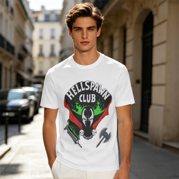 Hellspawn Club Graphic Print Olive T-Shirt