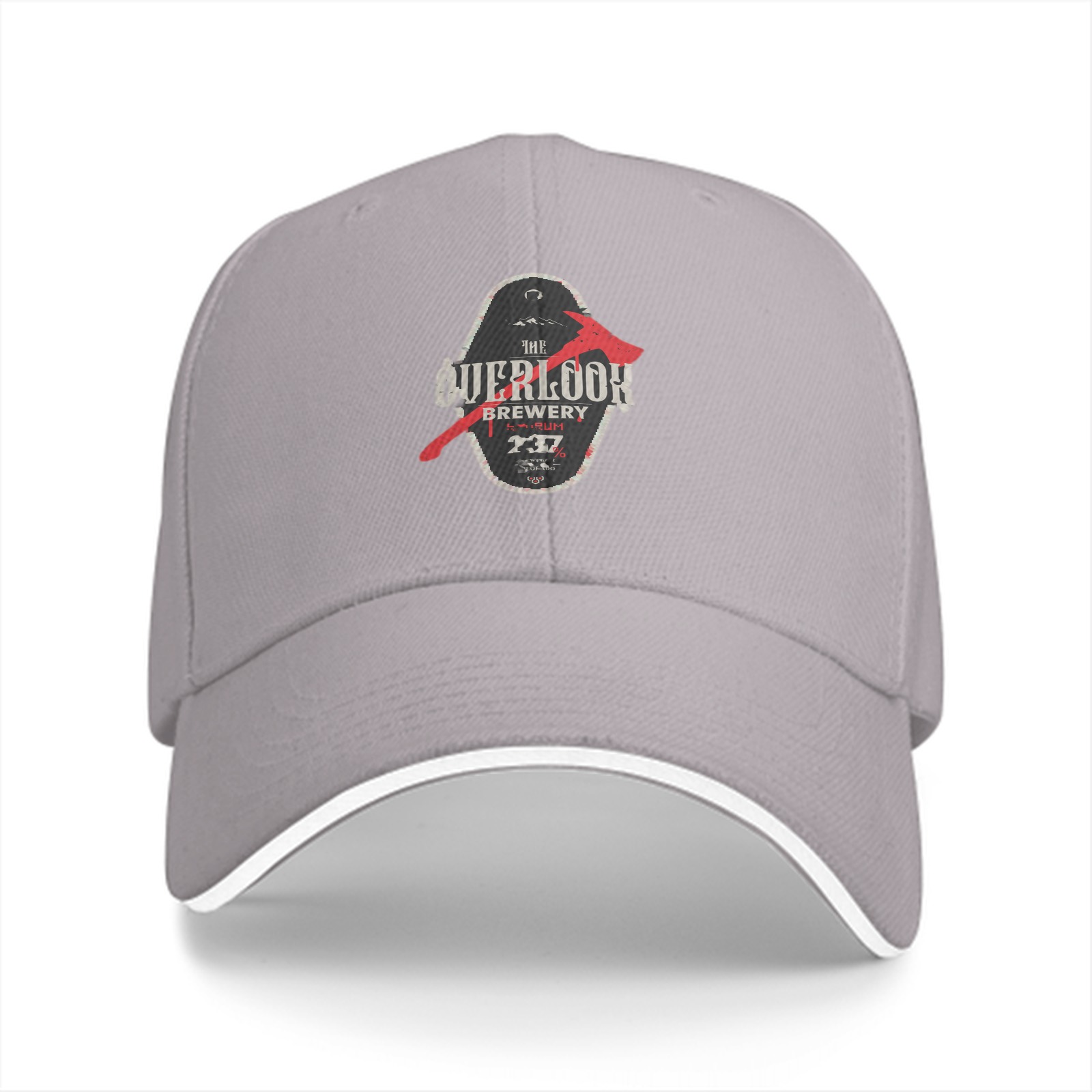 Black baseball cap with The Overlook Brewery axe graphic