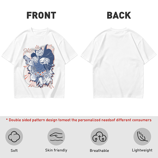 Olive T-Shirt with Playful Comic Style Character Print