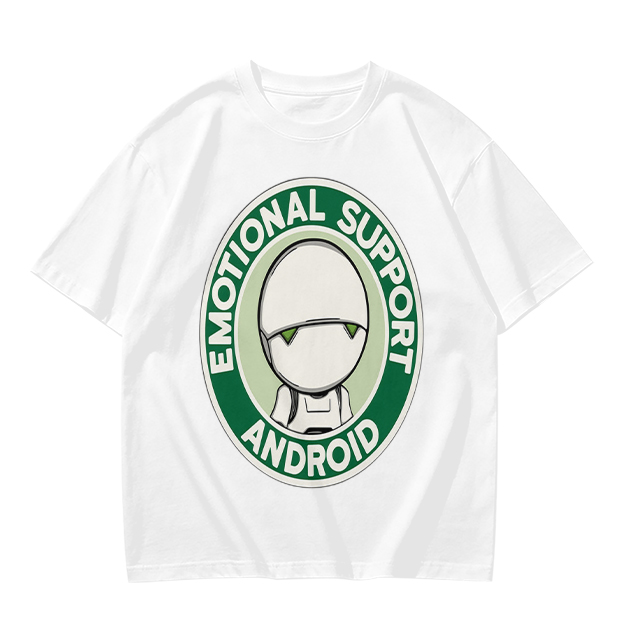 Emotional Support Android Graphic T-Shirt
