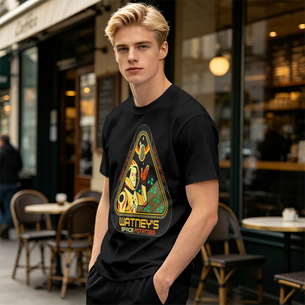 Watney's Space Potatoes Astronaut Graphic T-Shirt