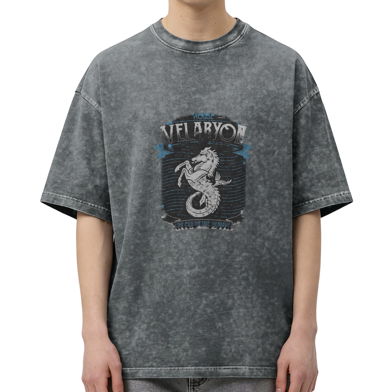 House Velaryon Seahorse Graphic Vintage T-Shirt