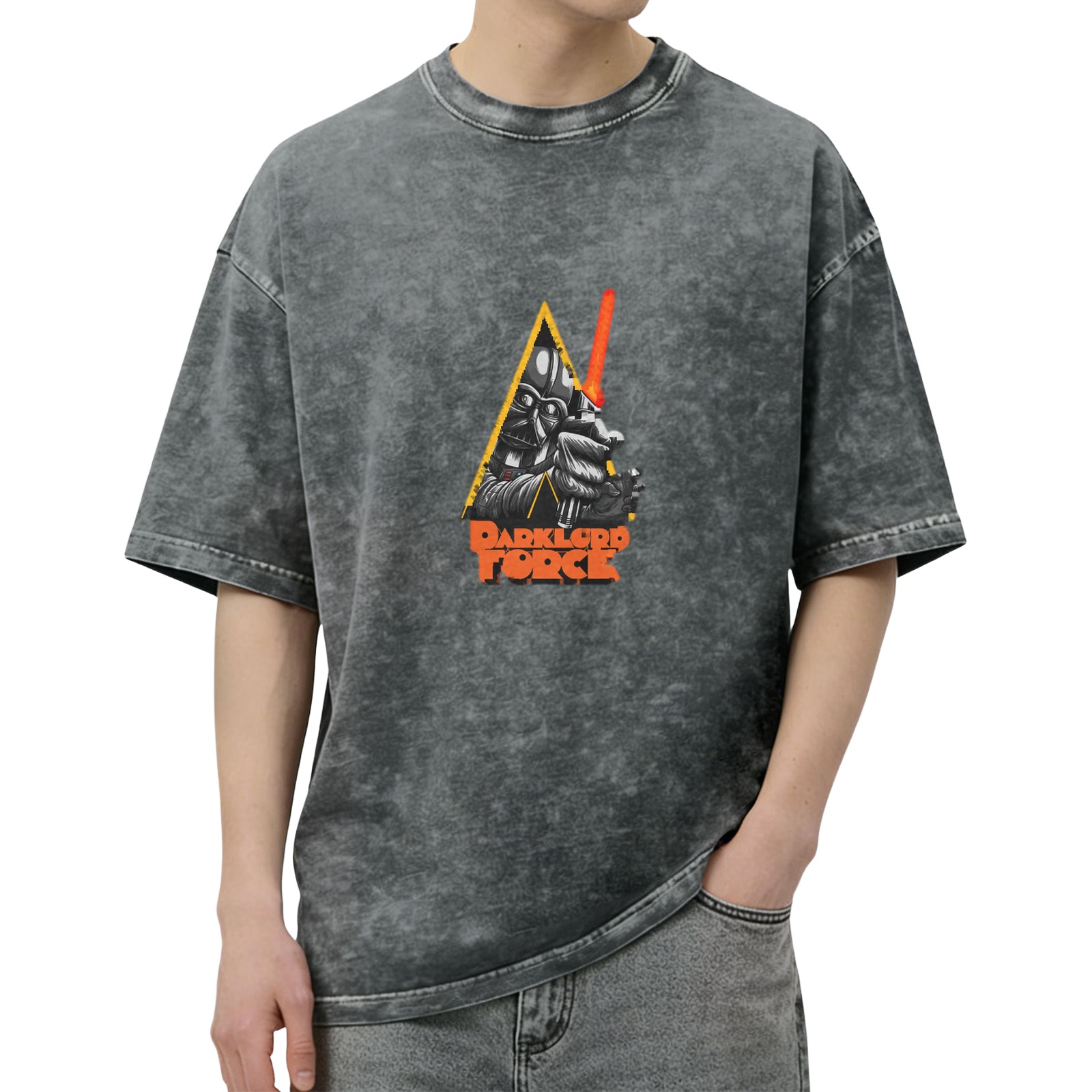 Dark Lord Force Graphic Vintage Wash T-Shirt