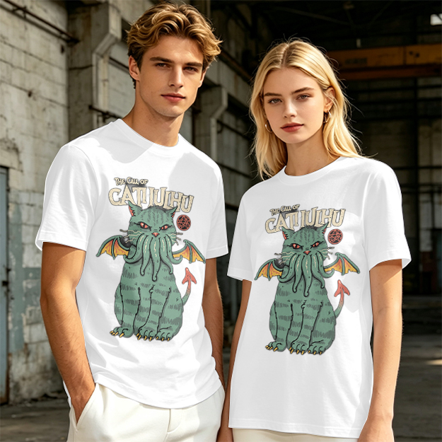 The Call of Cthulhu Cat Graphic T-Shirt