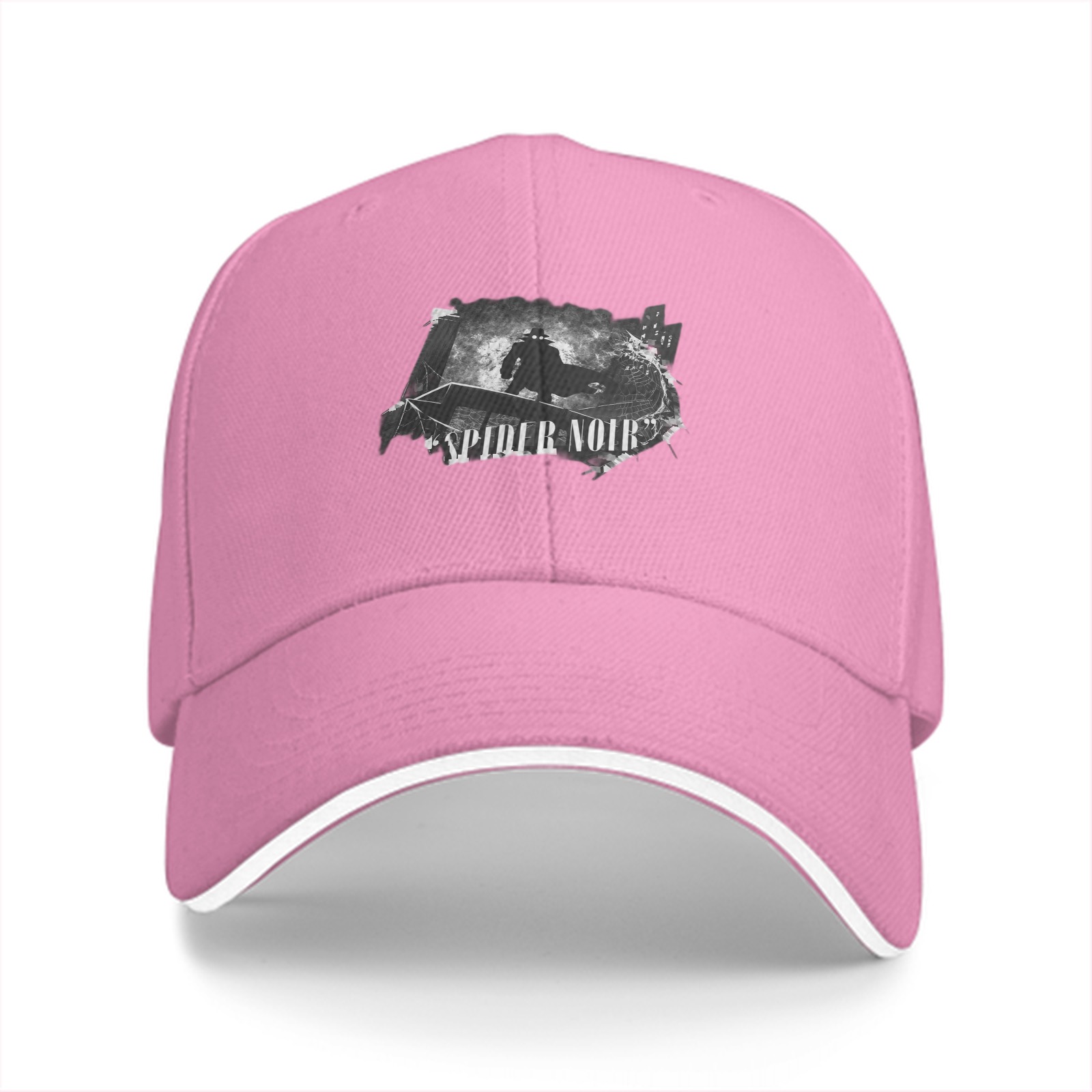 Black baseball cap with Spider Noir graphic print