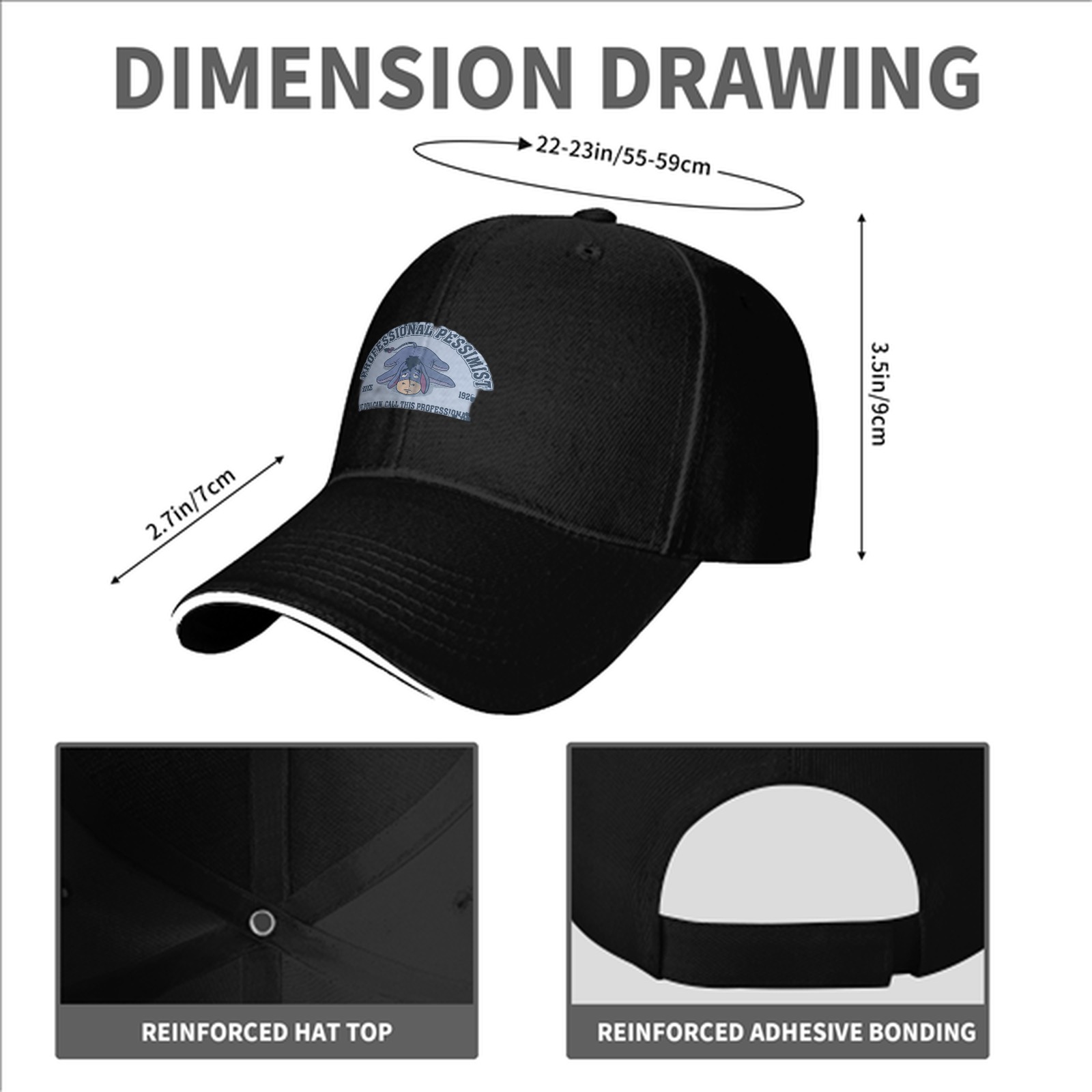 Eeyore Professional Pessimist Baseball Cap
