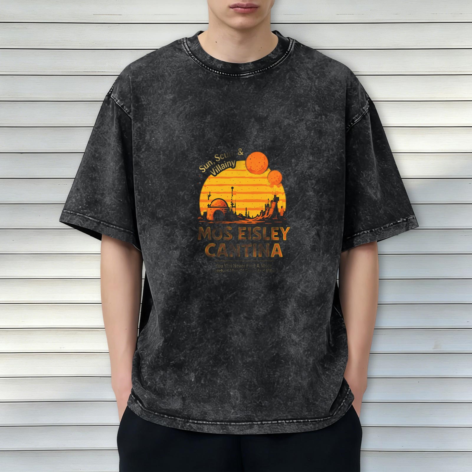 Vintage Star Wars Mos Eisley Cantina Tatooine Sunset T-Shirt