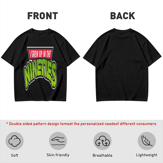 I Grew Up In The Nineties Retro Graphic T-Shirt