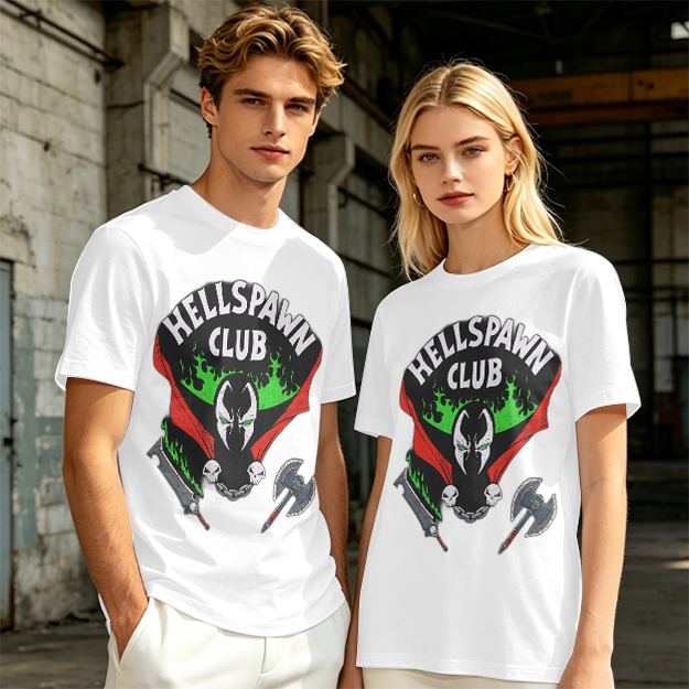 Hellspawn Club Graphic Print Olive T-Shirt
