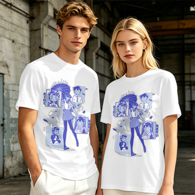 Anime Komi Can't Communicate Character Graphic Olive T-Shirt