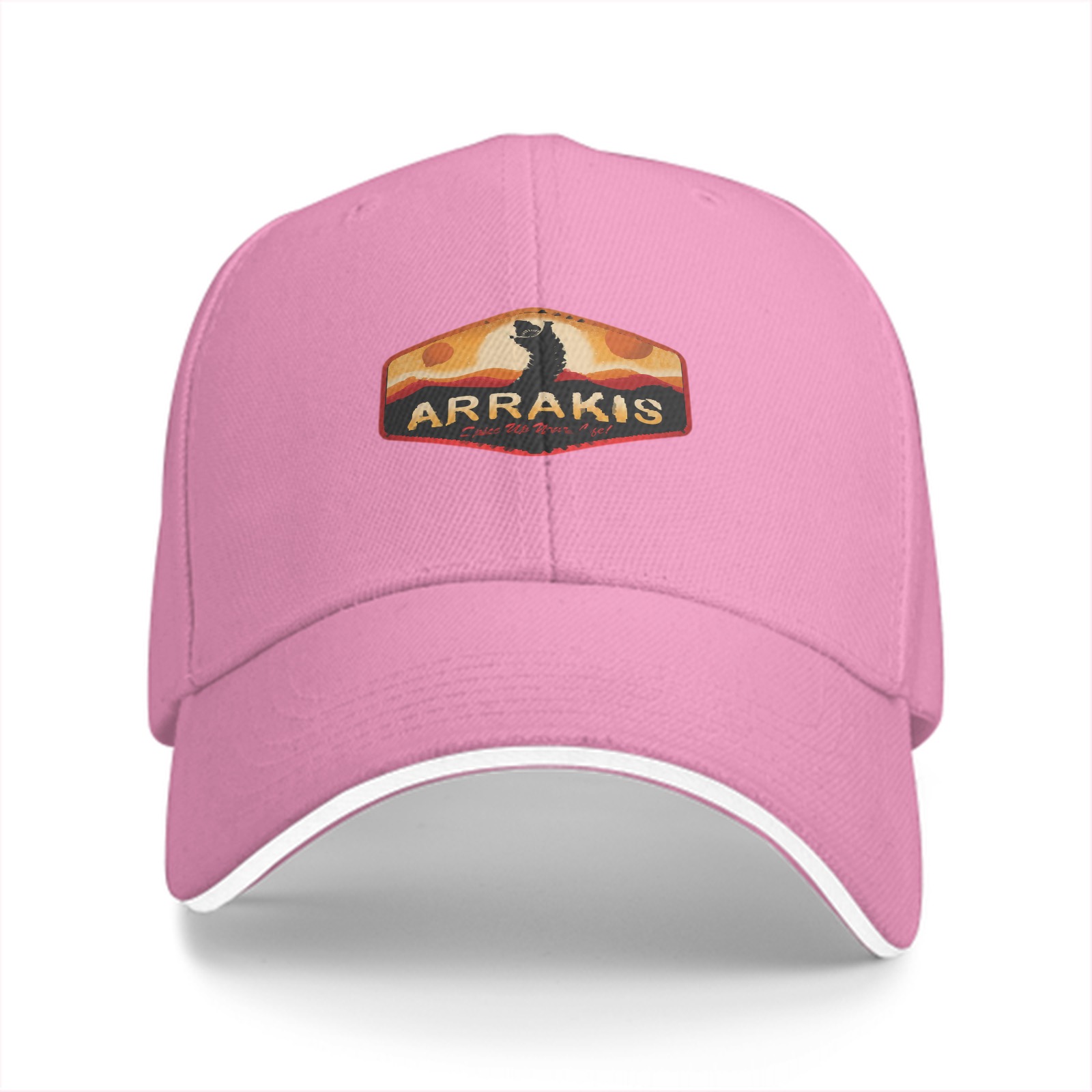 Arrakis Desert Planet Baseball Cap with Sandworm Graphic
