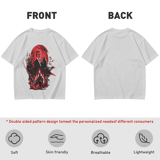 Edgar Allan Poe Gothic Horror Graphic T-Shirt