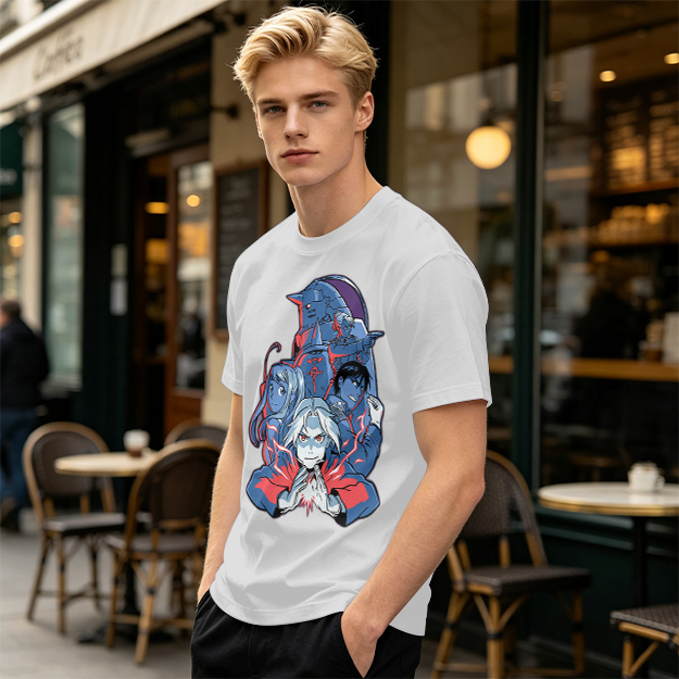 Fullmetal Alchemist Character Group Graphic T-Shirt