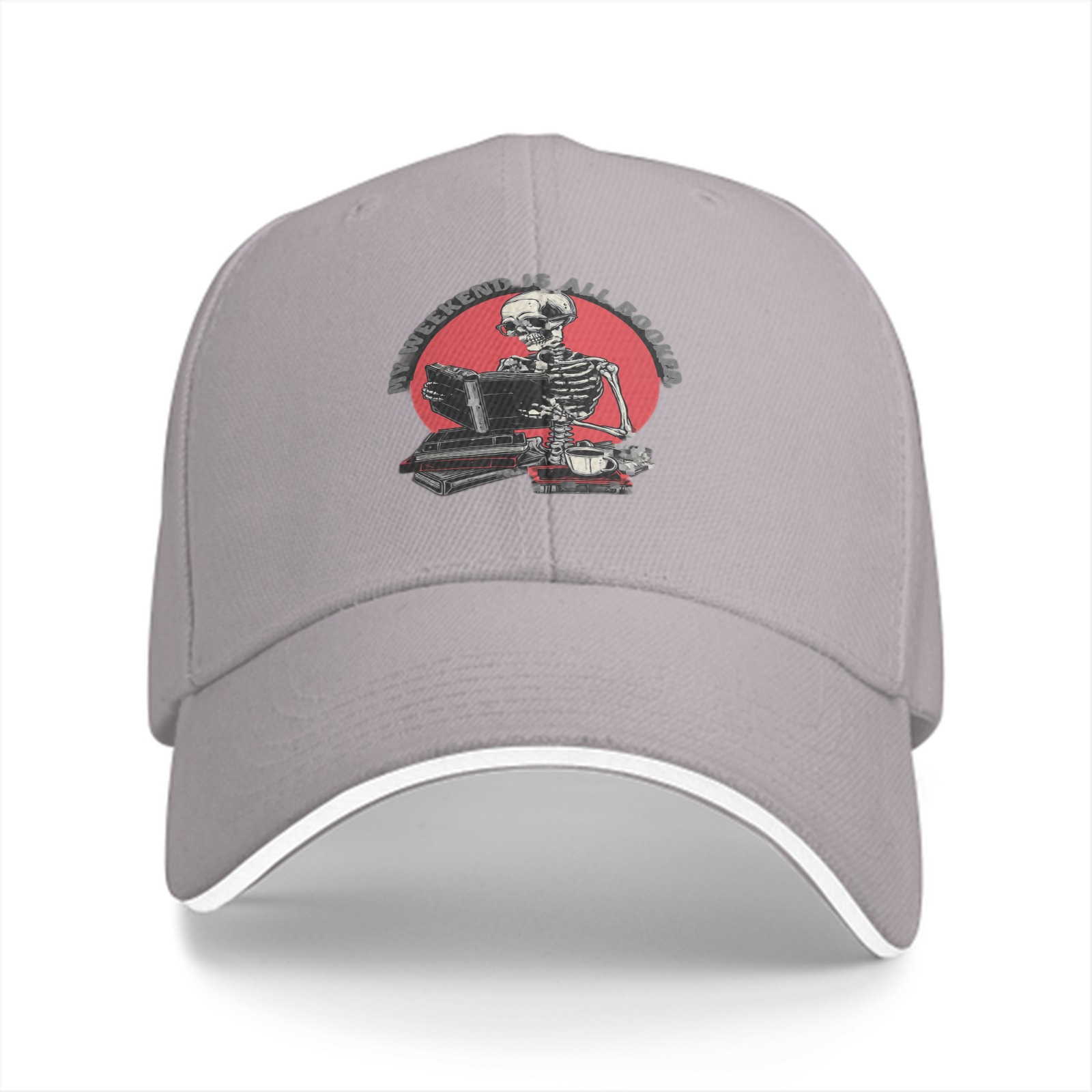 My Weekend Is All Booked Skeleton Baseball Cap