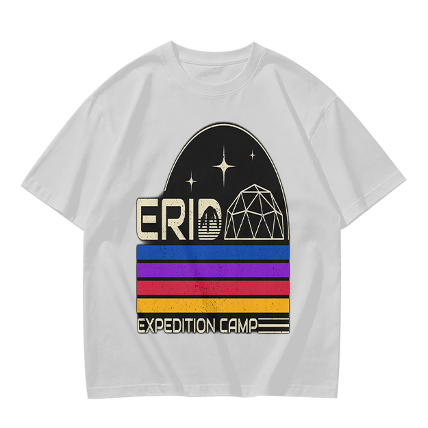 Erid Expedition Camp Retro Space Graphic T-Shirt Design