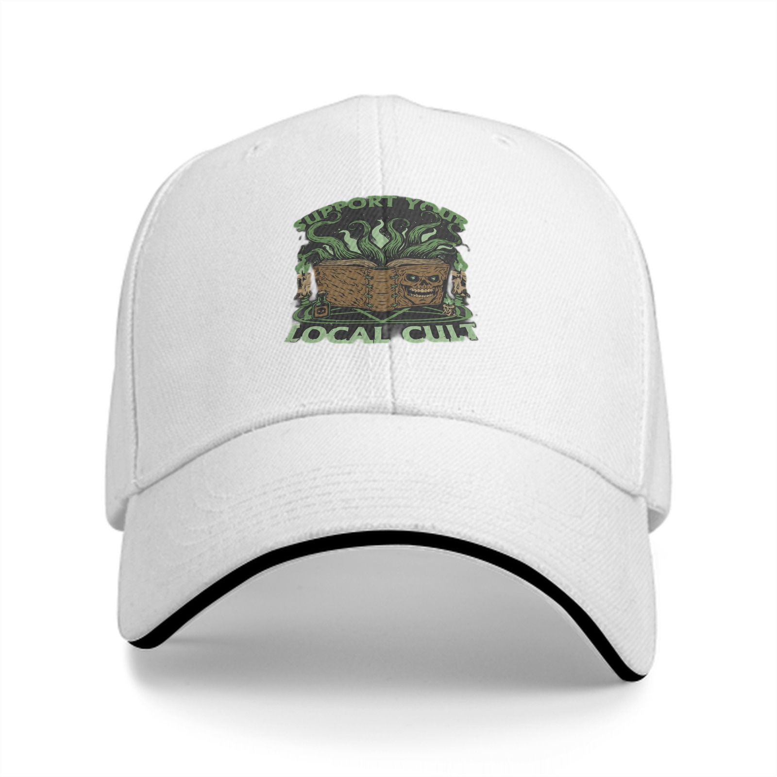 Support Your Local Cult Graphic Black Baseball Cap