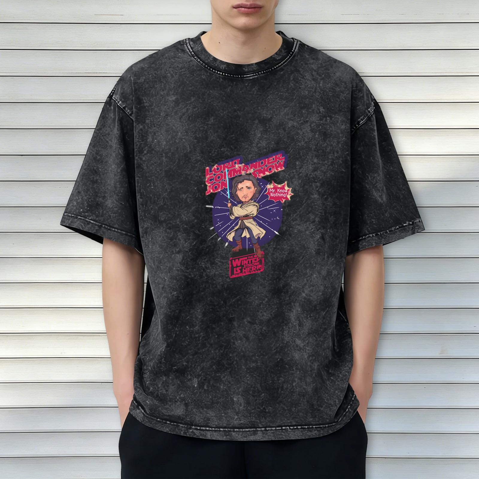 Jon Snow Lord Commander Star Wars Crossover Graphic T-Shirt
