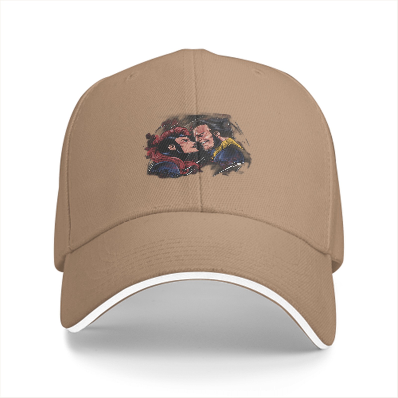 Black baseball cap with X-Men Rogue and Wolverine graphic