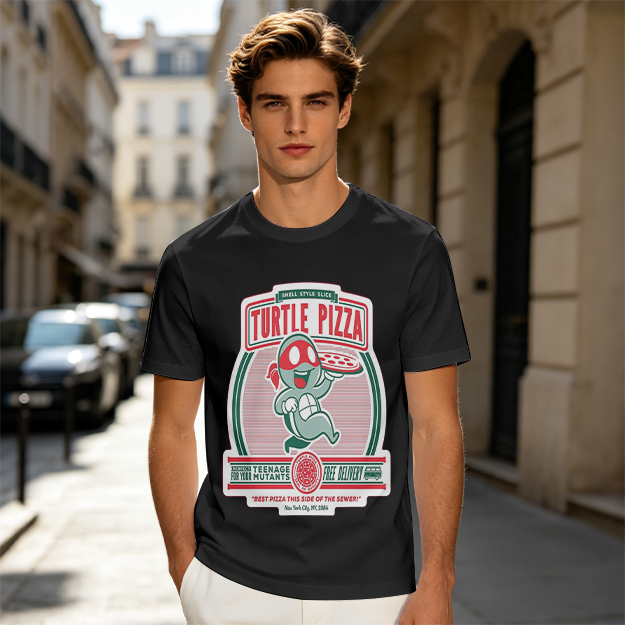 Turtle Pizza Teenage Mutant Ninja Turtles Graphic T-Shirt