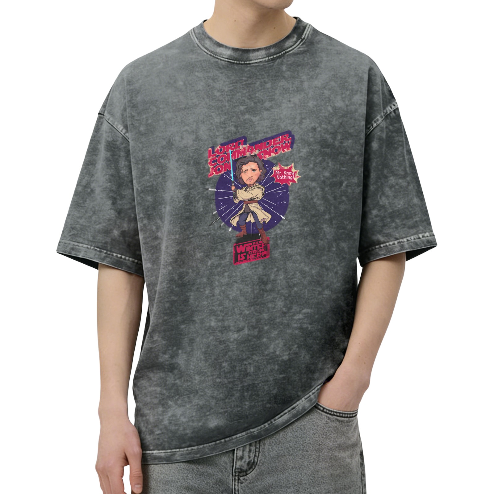 Jon Snow Lord Commander Star Wars Crossover Graphic T-Shirt