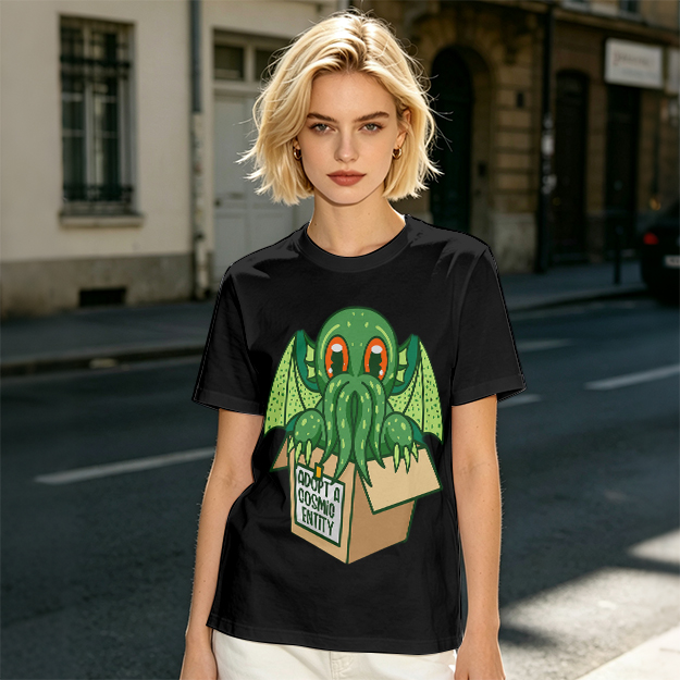 Adopt A Cosmic Entity Cute Cthulhu Graphic T-Shirt