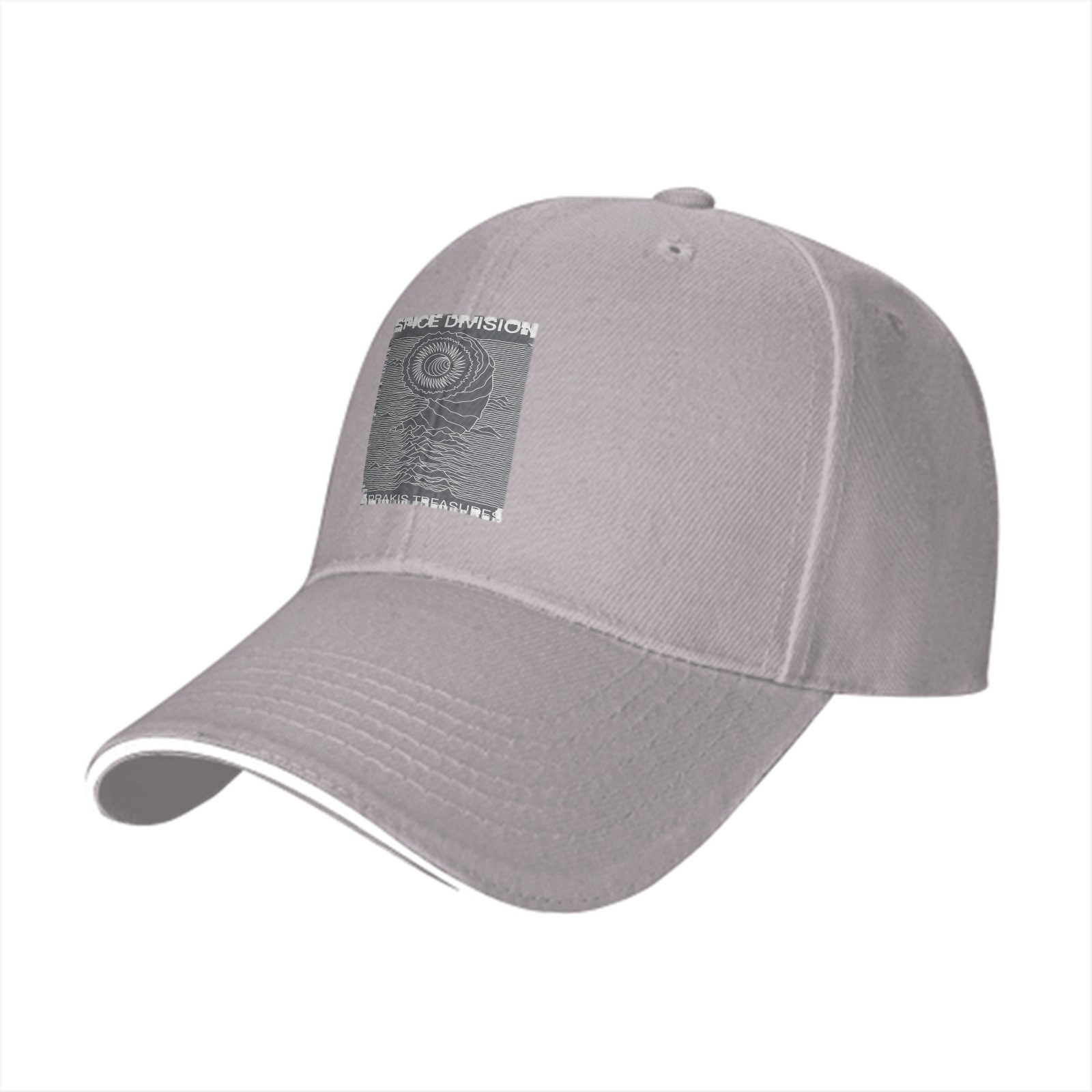 Black baseball cap with Spice Division Arrakis Treasures graphic