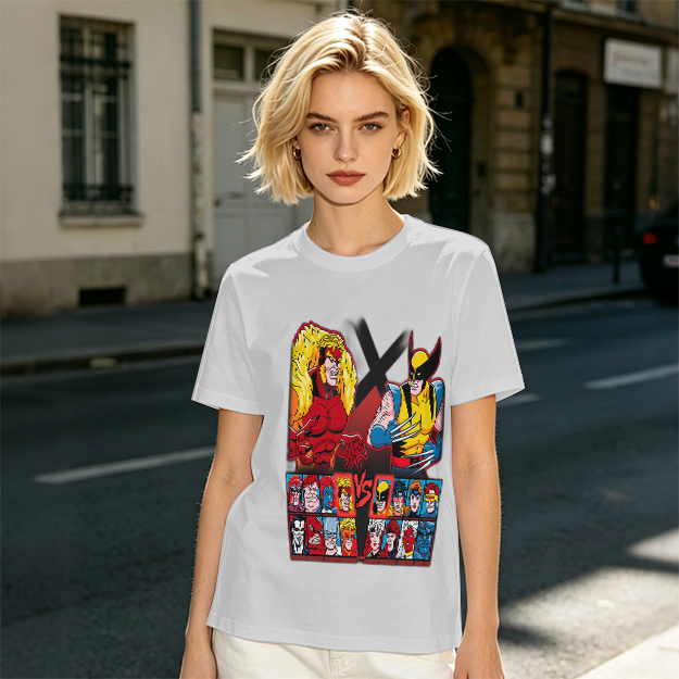 X-Men Wolverine vs Sabretooth Graphic T-Shirt