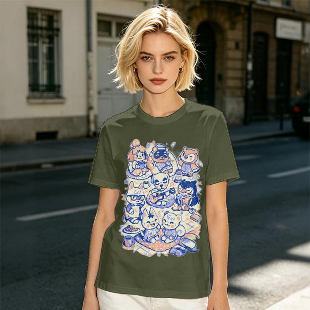 Animal Crossing Character Group Graphic Tee