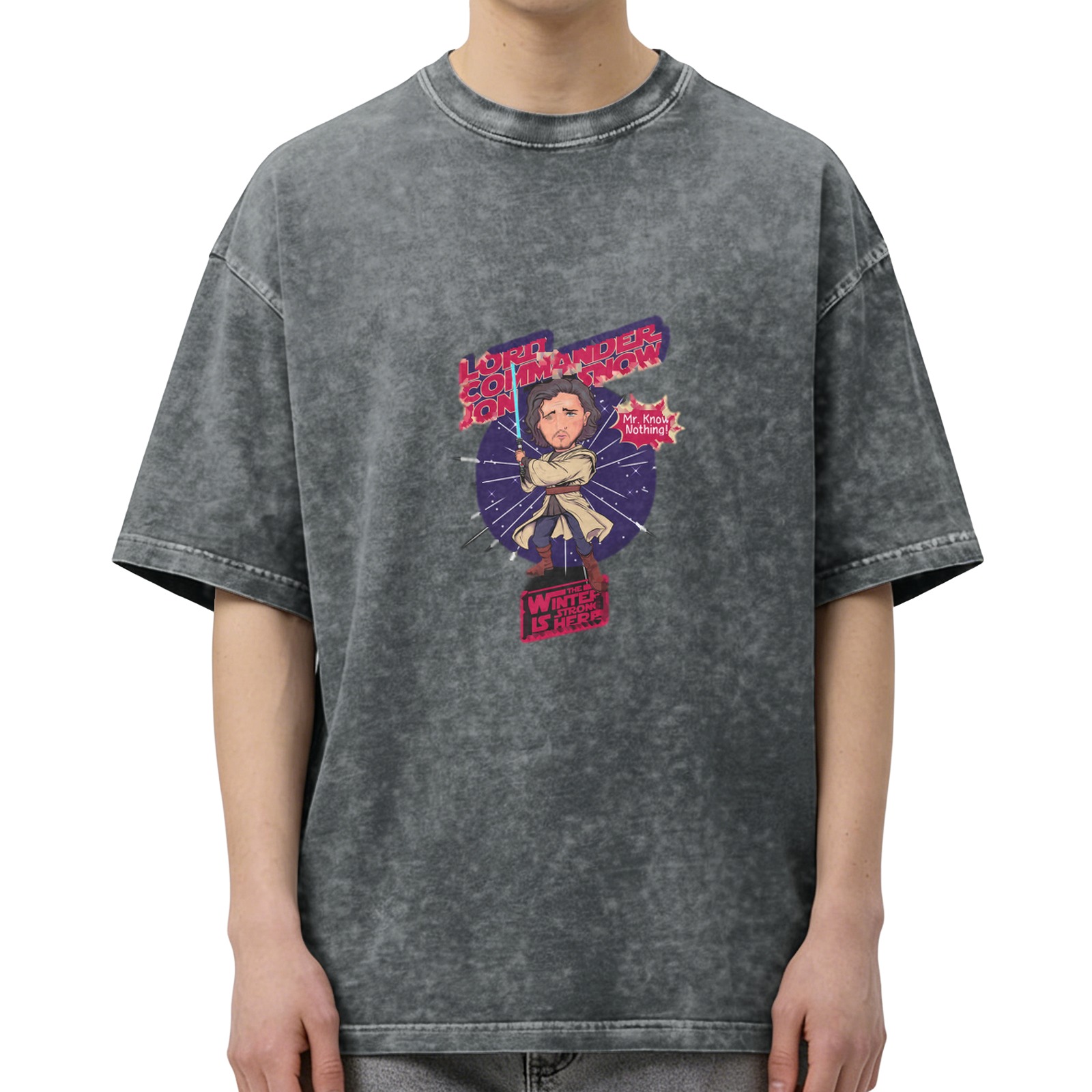Jon Snow Lord Commander Star Wars Crossover Graphic T-Shirt