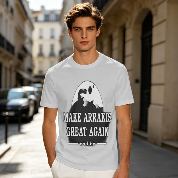 Make Arrakis Great Again Dune Themed Graphic T-Shirt