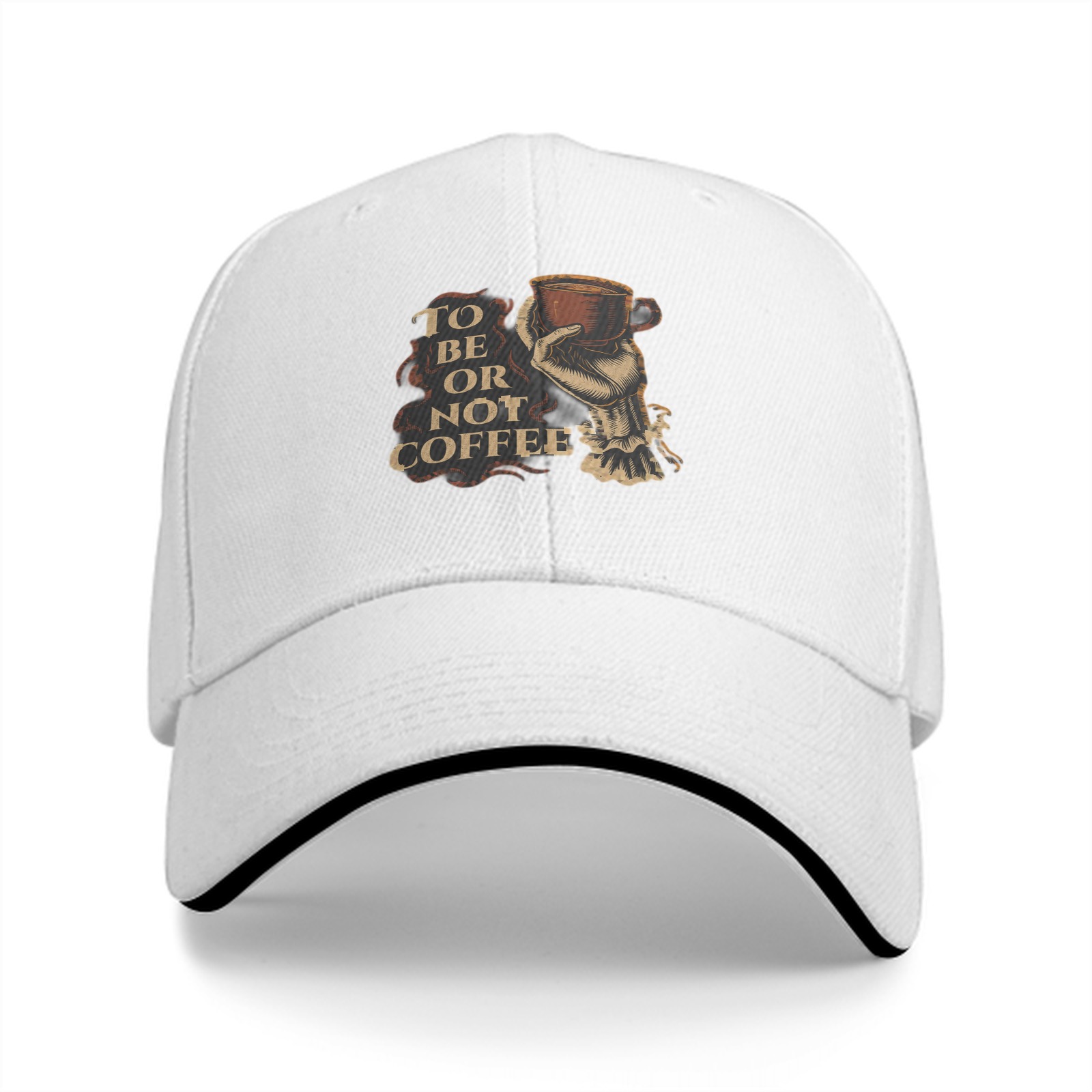 To Be Or Not Coffee Black Baseball Cap