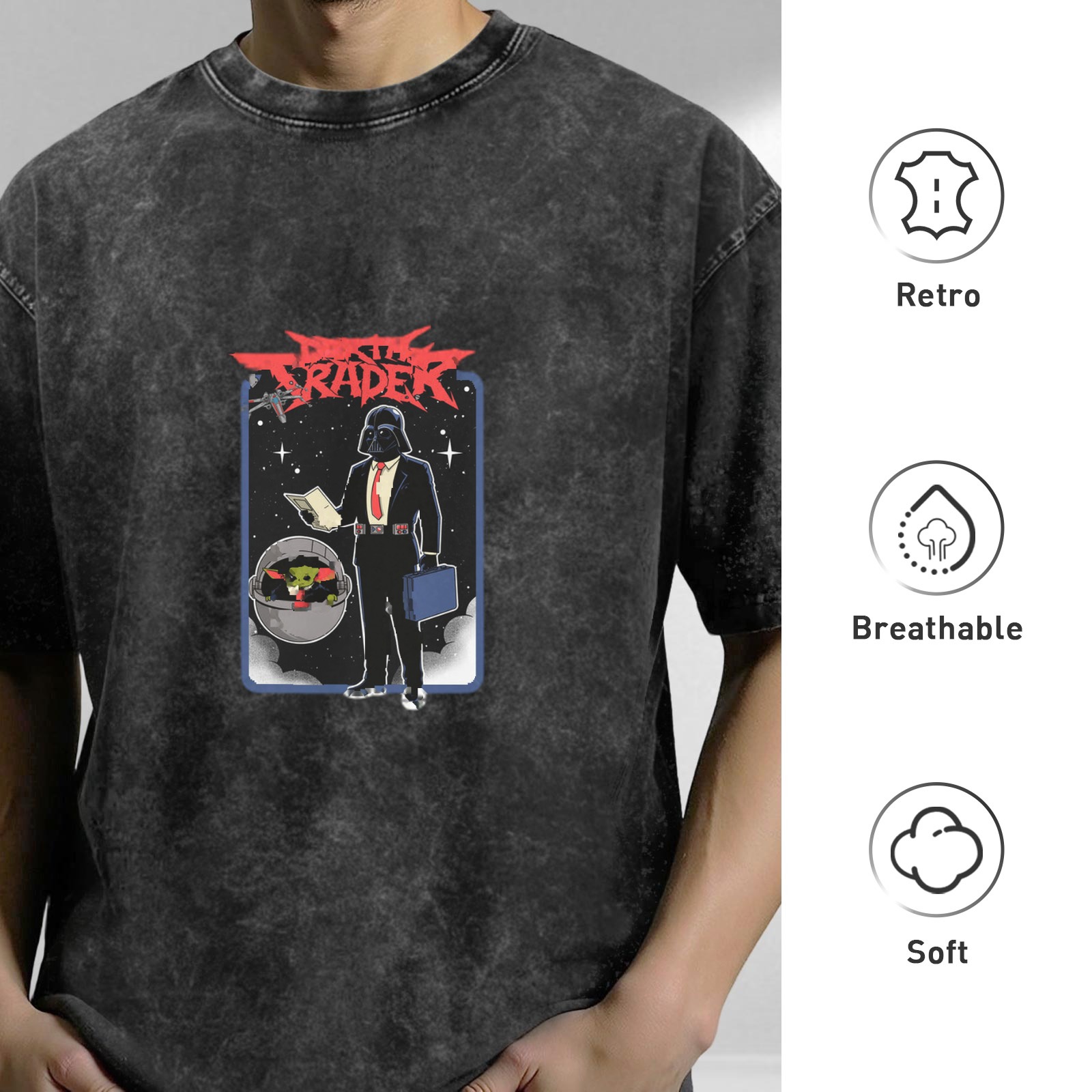Darth Trader Business Parody Graphic T-Shirt