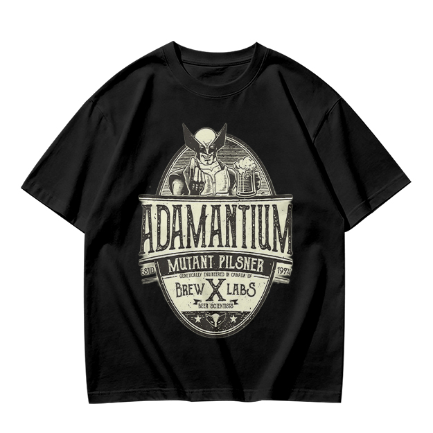 Adamantium Mutant Pilsner Wolverine Graphic T-Shirt