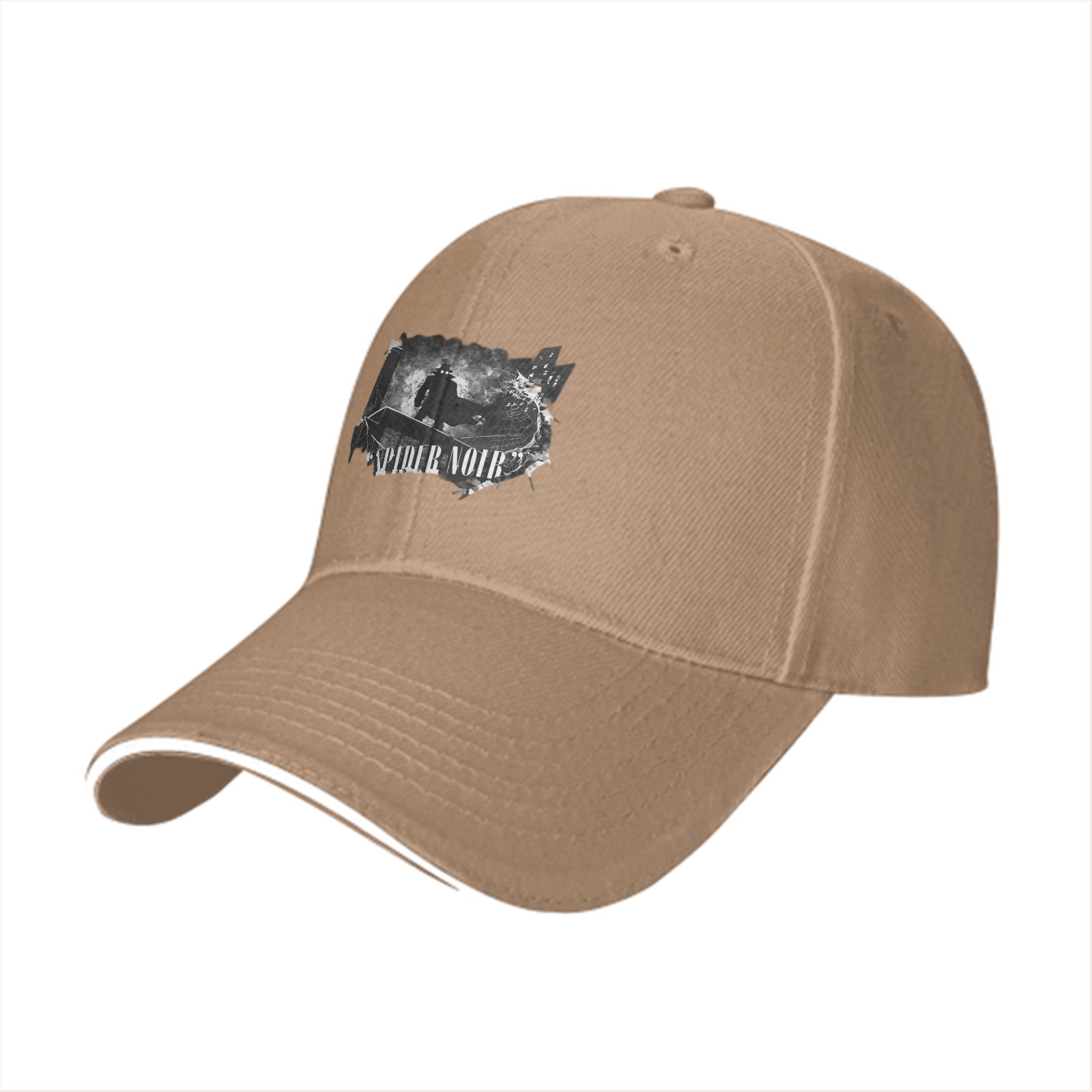 Black baseball cap with Spider Noir graphic print