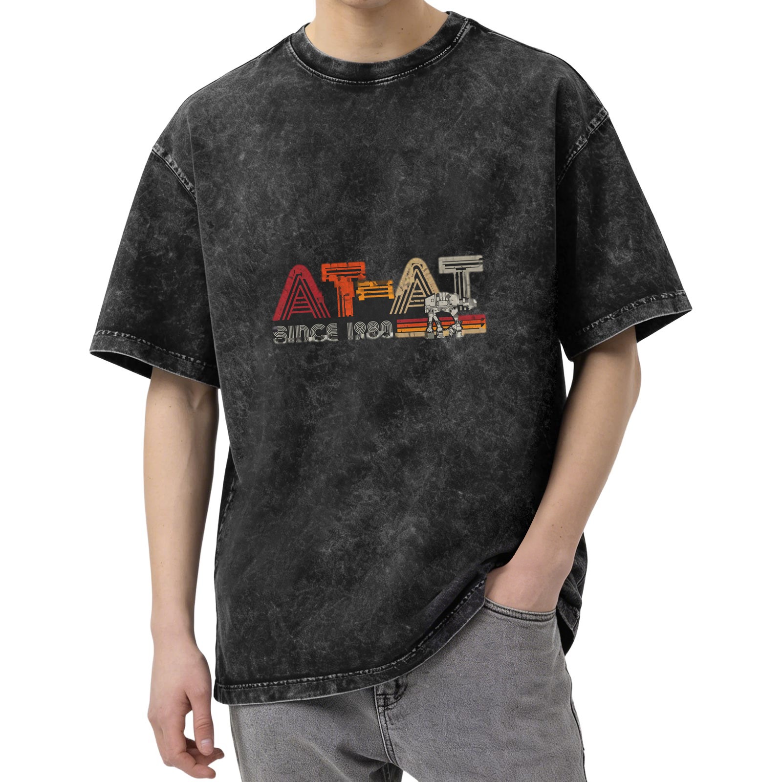 Star Wars AT-AT Since 1980 Vintage Wash Graphic T-Shirt
